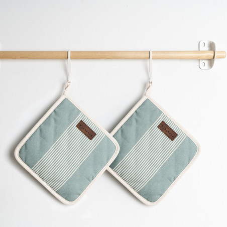 Oven Pot Holder Vinthera Okapi Bicoloured 20 x 20 cm (12 Units)