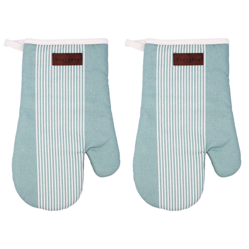 Guantone da Forno Vinthera Okapi Bicolore Tessile 18 x 28 cm (2 Unità)