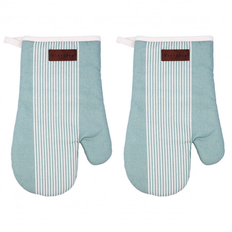 Gant à Four Vinthera Okapi Bicolore Textile 18 x 28 cm (2 Unités)