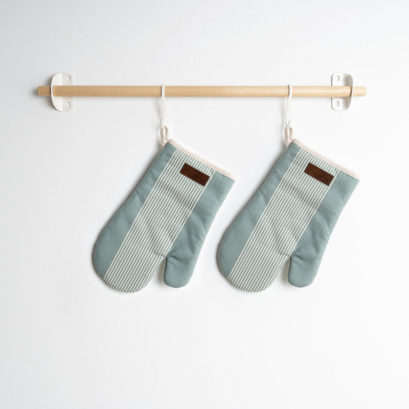 Guantone da Forno Vinthera Okapi Bicolore Tessile 18 x 28 cm (2 Unità)