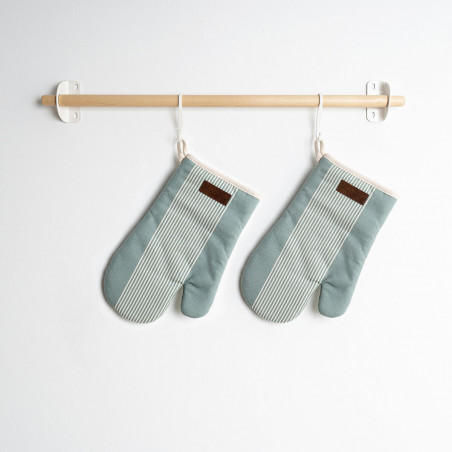 Backofenhandschuh Vinthera Okapi zweifarbig Textil 18 x 28 cm (2 Stück)