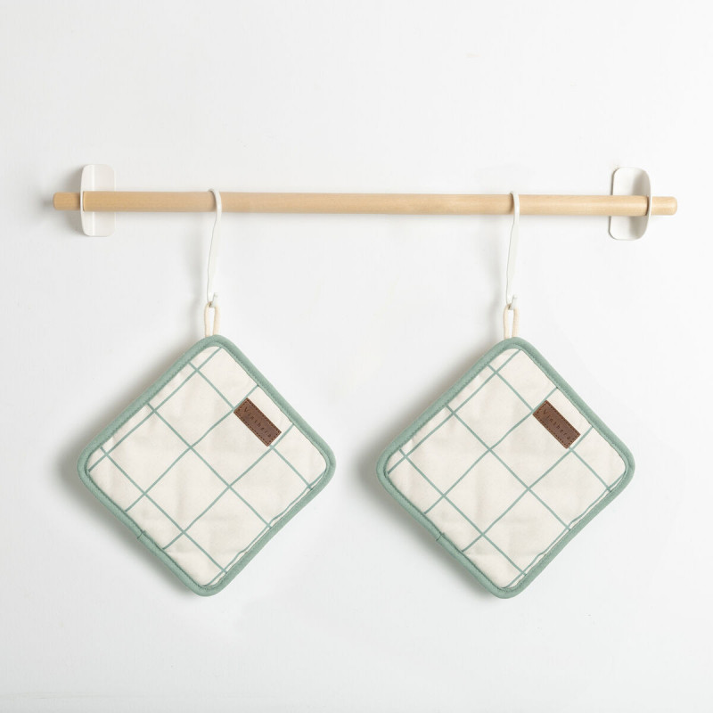 Oven Pot Holder Vinthera Okapi Due Bicoloured 20 x 20 cm 2 Pieces (12 Units)