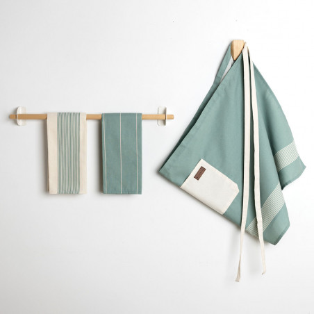 Ensemble de Cuisine Vinthera Okapi Due Bicolore 40 x 60 cm 50 x 110 cm 3 Pièces