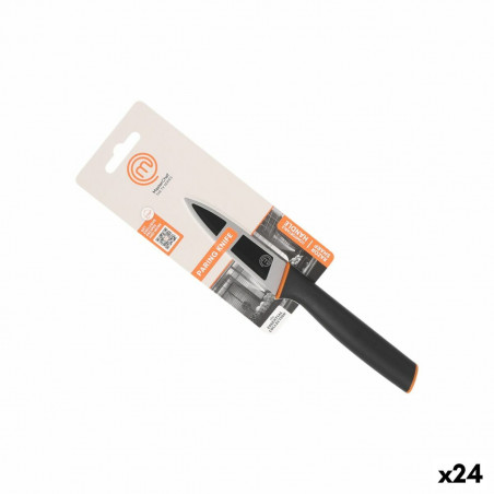 Couteau de cuisine MasterChef Noir Argenté 9 cm (24 Unités)