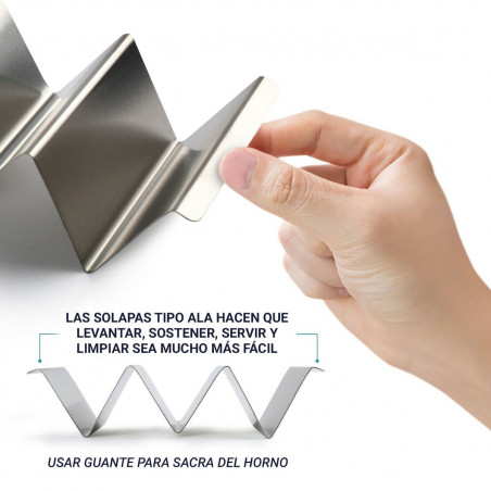 Supporto per tacos My Bar 22 x 10 x 5 cm 0,6 mm (24 Unità)