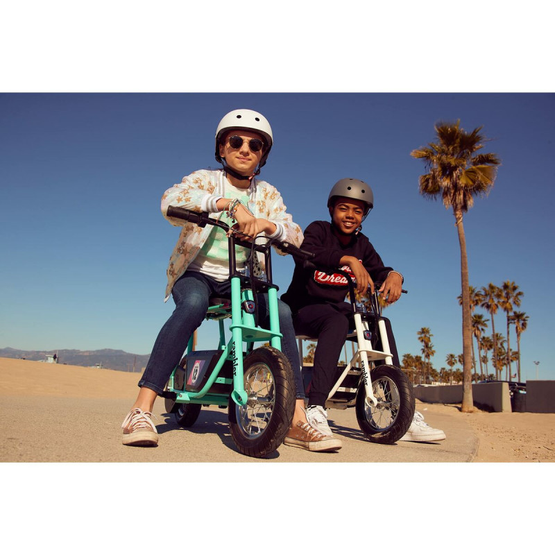 Scooter eléctrica para crianças Razor Dirt Rocket SX350 McGrath Branco Preto Verde Cinzento