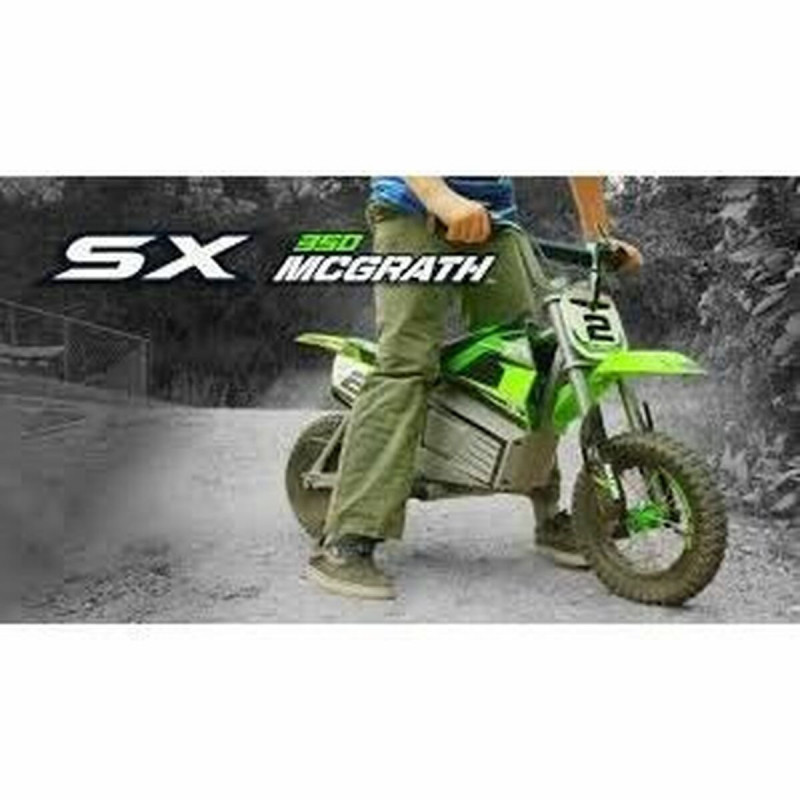 Scooter elettrico per bambini Razor Dirt Rocket SX350 McGrath Bianco Nero Verde Grigio