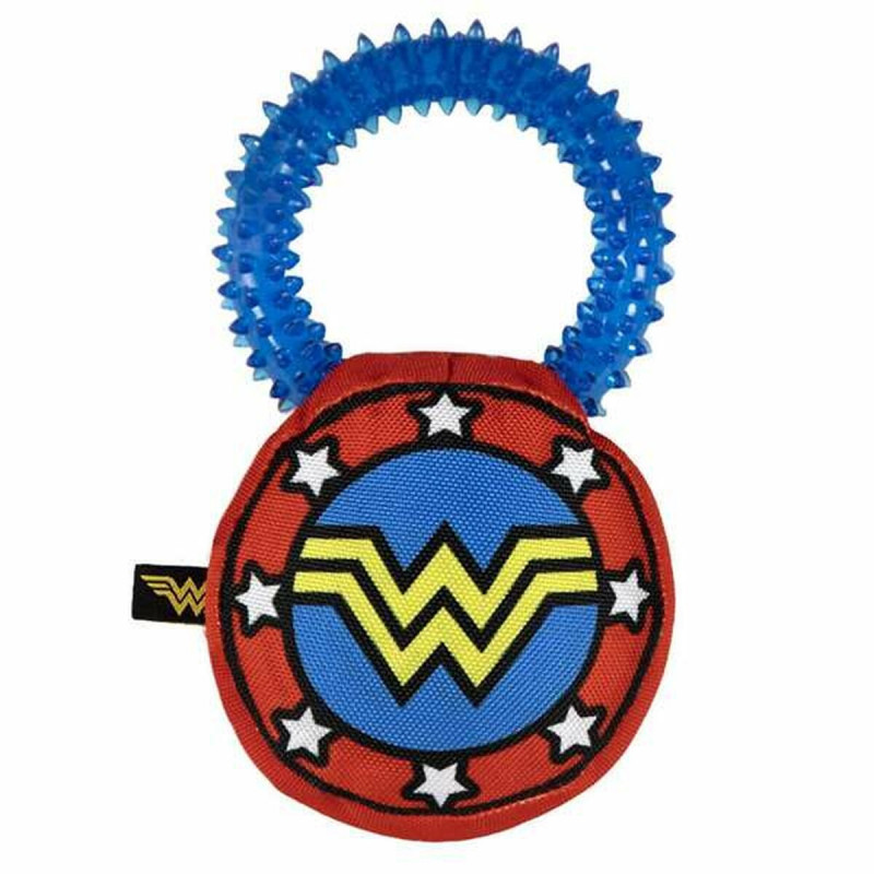 Beißring für Hunde Wonder Woman Blau 6,0 x 10,5 x 18,5 cm (4 Stück)