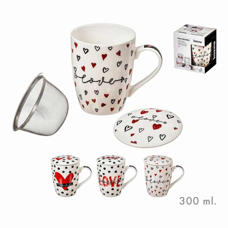 Tazza con Filtro per Infusioni Kozina Valentinovo 300 ml