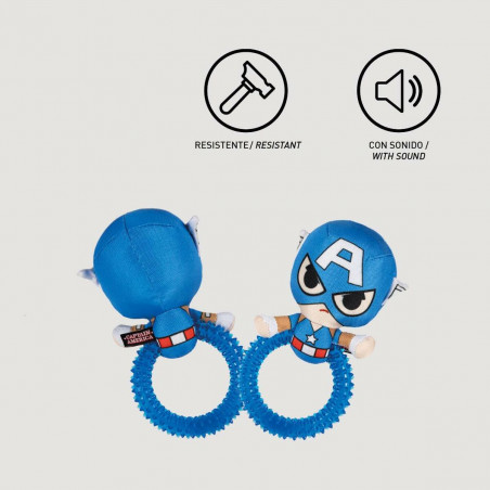Brinquedo para cães The Avengers Azul 100 % poliéster