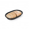 Corbeille à Pain Noir Plastique Rectangulaire 27,4 x 17,5 x 3,6 cm (36 Unités)