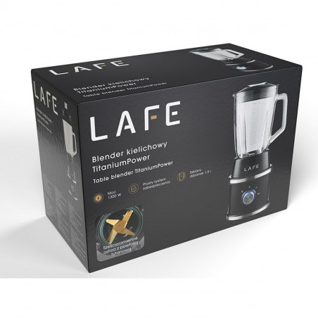 Cup Blender Lafe LAFBLE47472 Black black 1,5 L