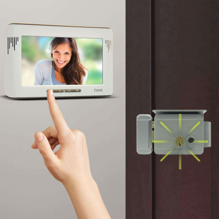 Fechadura Extel  WE 5001/2 BIS 23 x 14,9 x 12,1 cm Cinzento Aço Retangular Portas