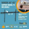 Supporto TV Nanook Tilting 65" 40"