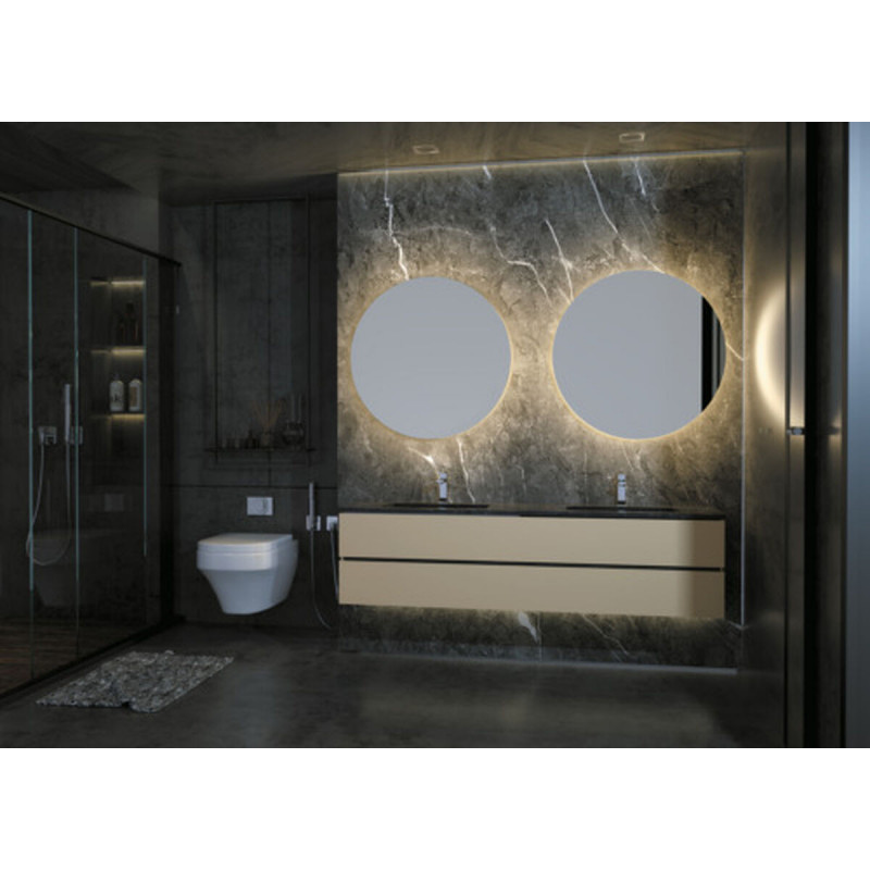 Espejo de baño con luz LED Ledimex OPOR001-80C Espejo