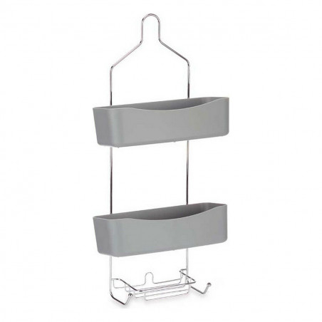 Estantería de Baño Berilo Gris Metal Plástico 28 x 60 x 14 cm (6 Unidades)