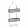 Bathroom Shelves Berilo Grey Metal Plastic 28 x 60 x 14 cm (6 Units)