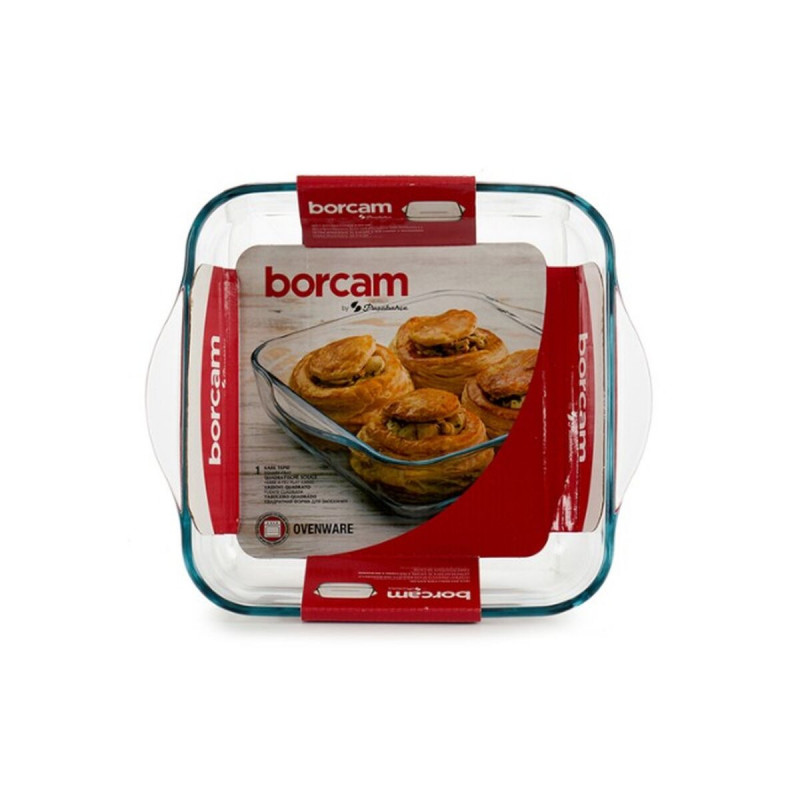 Bandeja para Horno Pasabahce Borcam 1,9 L 22 x 6 x 25,5 cm Con asas (6 Unidades)