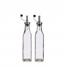 Set de Aceitera y Vinagrera Vivalto Transparente Metal Vidrio Silicona Acero Inoxidable Cristal Plástico 300 ml 10,5 x 26 x 5,5 
