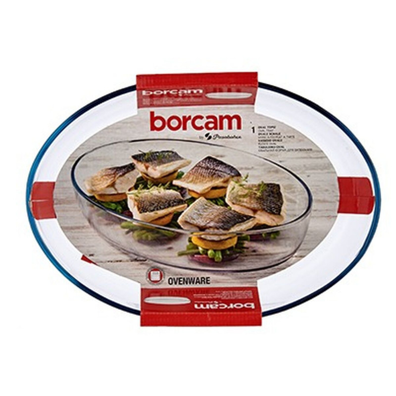 Plat à Gratin Pasabahce Borcam Ovale 3,3 L 25 x 6,5 x 35,2 cm (6 Unités)