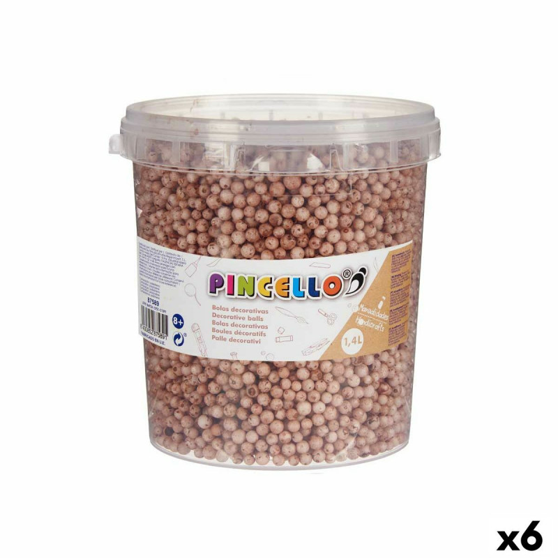 Materials for Handicrafts Pincello 13,5 x 14 x 14,5 cm Balls 6 Units