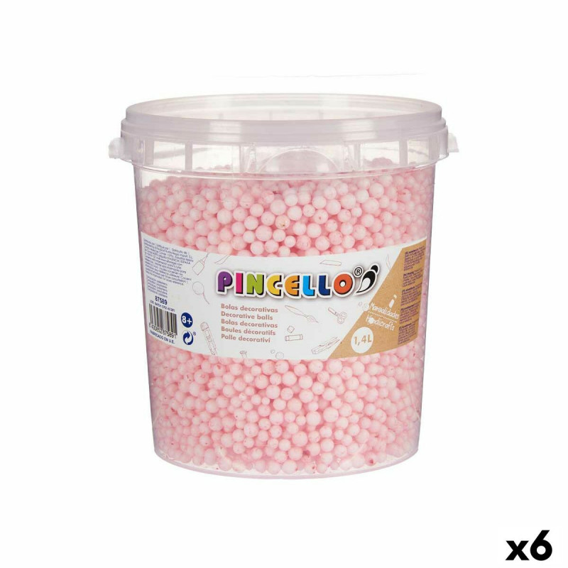 Materials for Handicrafts Pincello 13,5 x 14 x 14,5 cm Balls 6 Units