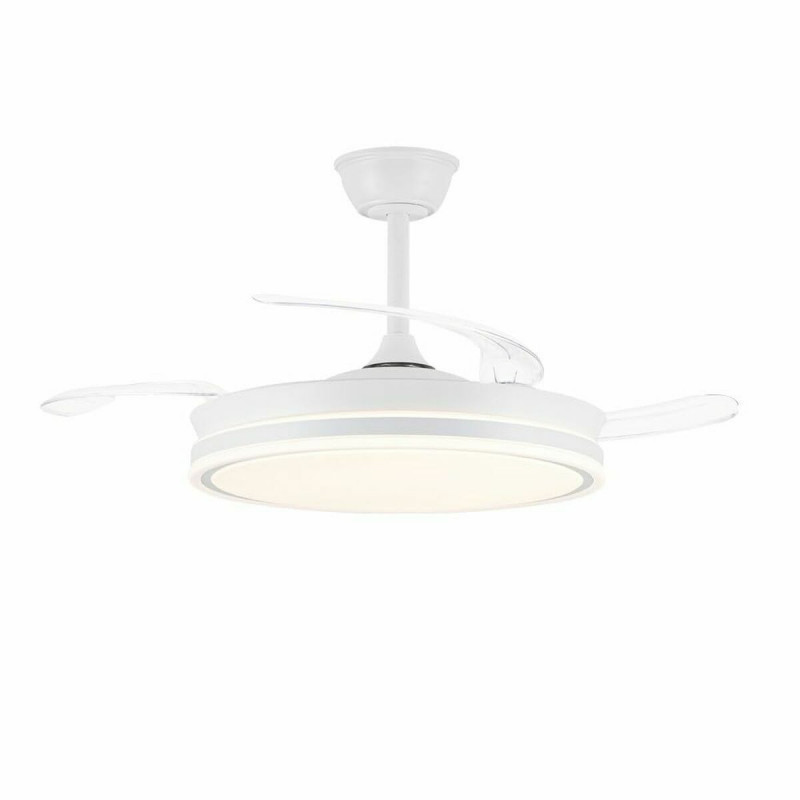 Ceiling Fan CristalRecord EVO RETRAC Transparent 72 W