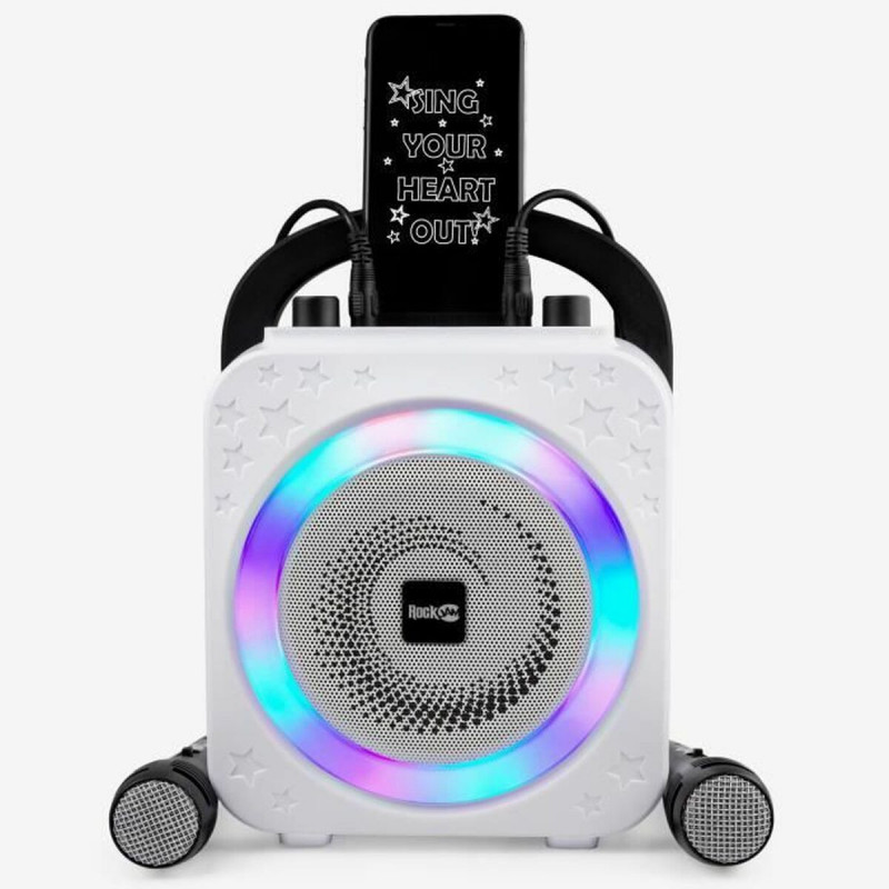 Altoparlante Bluetooth con Microfono Karaoke RockJam Disco Light RJPS150-BK