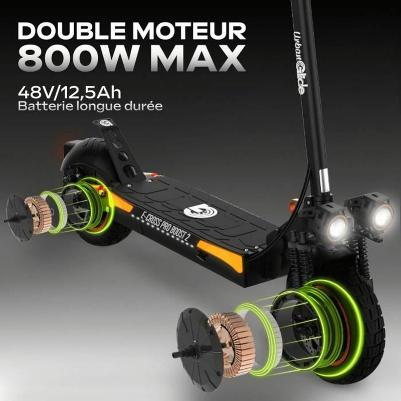 Electric Scooter Urbanglide ECROSS PRO BOOST 2 Black 25 km/h 800 W