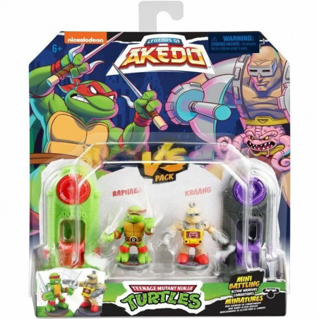 Figurines de combat Teenage Mutant Ninja Turtles Legends of Akedo: Raphael vs Kraang
