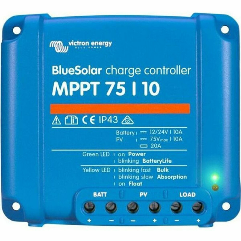 Controlador Victron Energy MPPT - 75/10 Carregador 12/24 V 10 A Solar