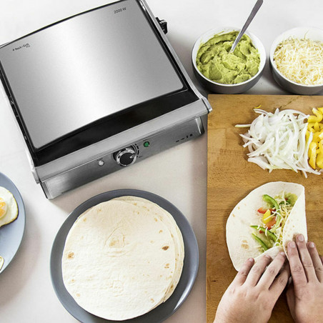 Grill Cecotec Rock'nGrill Pro Prateado 2000 W