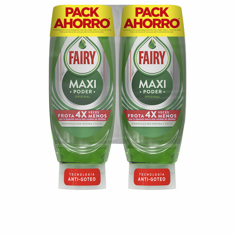Detersivo Liquido per Stoviglie Fairy MAXI PODER 450 ml 2 Unità