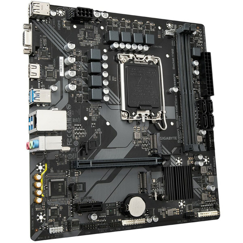 Placa Mãe Gigabyte B760M H 1700 MATX INTEL B760 EXPRESS LGA 1700