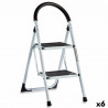 Folding ladder Kipit White Black Grey Metal 38 x 50 x 84 cm (6 Units)