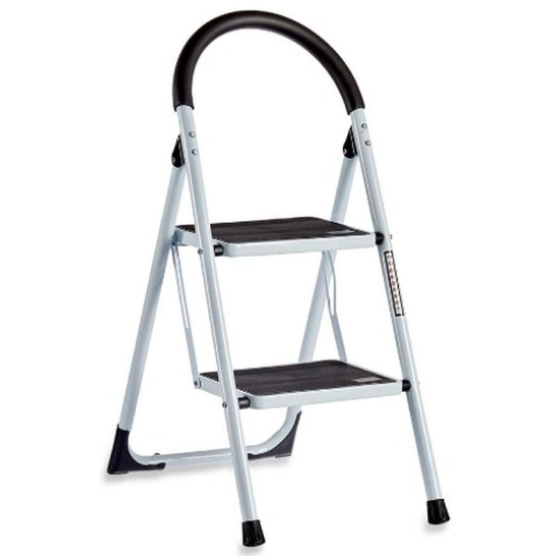 Escalera plegable Kipit Blanco Negro Gris Metal 38 x 50 x 84 cm (6 Unidades)