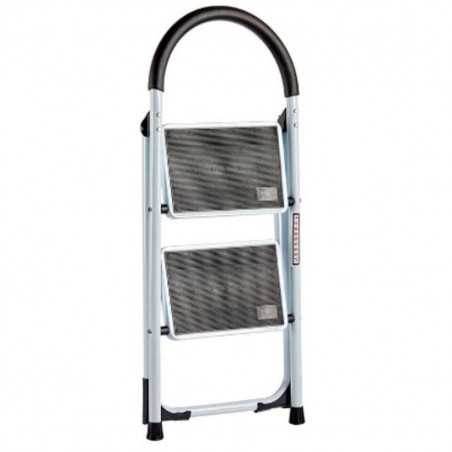 Folding ladder Kipit White Black Grey Metal 38 x 50 x 84 cm (6 Units)