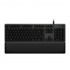 Teclado Bluetooth com Suporte para Táblete Logitech G513 CARBON LIGHTSYNC RGB Mechanical Gaming Keyboard, GX Brown Francês AZERT