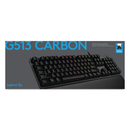 Bluetooth-Tastatur für Tablet Logitech G513 CARBON LIGHTSYNC RGB Mechanical Gaming Keyboard, GX Brown Französisch AZERTY