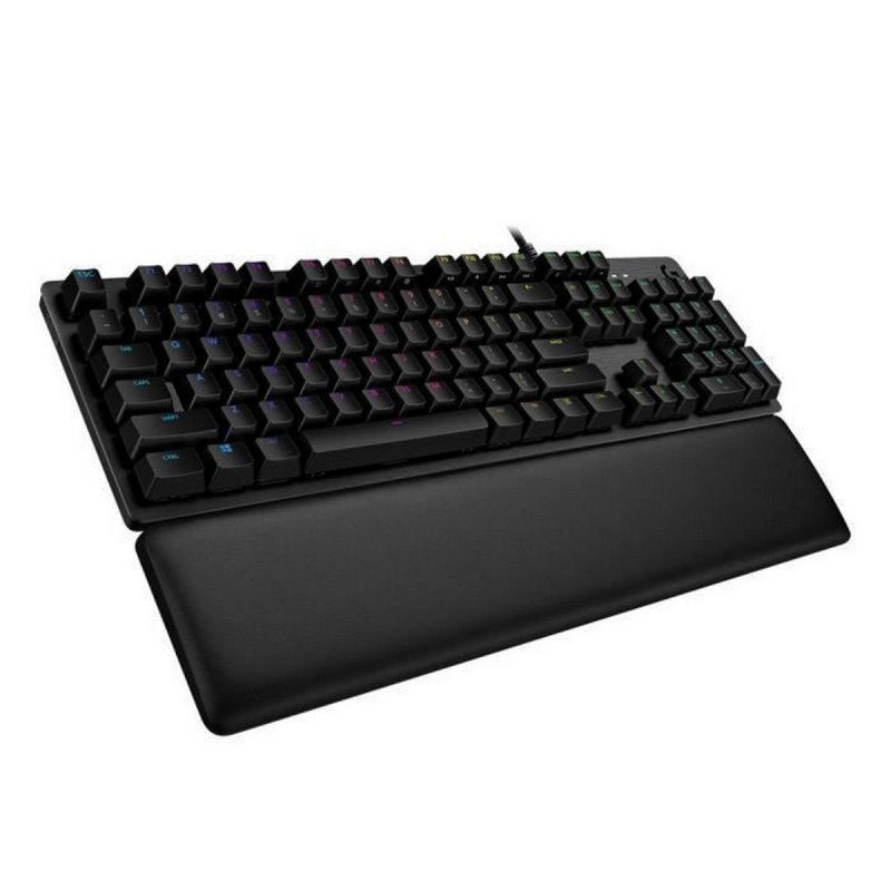Teclado Bluetooth com Suporte para Táblete Logitech G513 CARBON LIGHTSYNC RGB Mechanical Gaming Keyboard, GX Brown Francês AZERT
