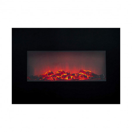Chaminé Elétrica Decorativa de Parede Classic Fire Memphis Preto 1800 W 66 x 13 x 46 cm