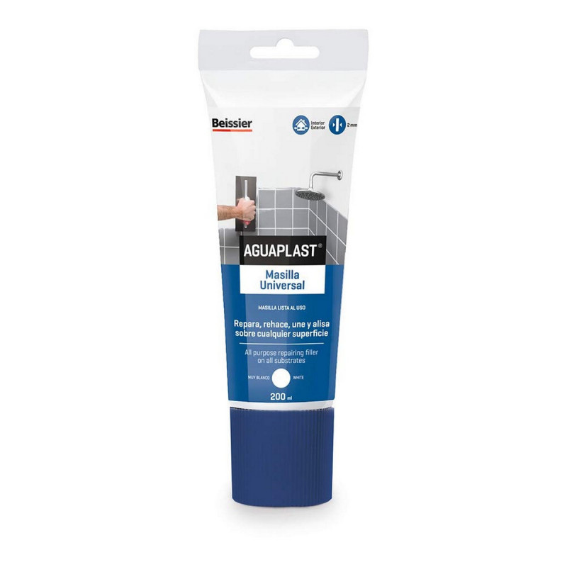 Massa de Vidraceiro Aguaplast 70048-001 Universal Tubo 200 ml Branco