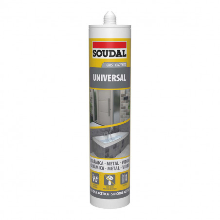 Silikon Soudal 115927 Universal Grau 280 ml