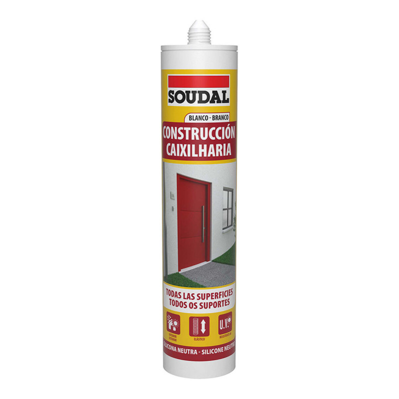 Silikon Soudal 115786 Konstruktion Weiß 290 ml