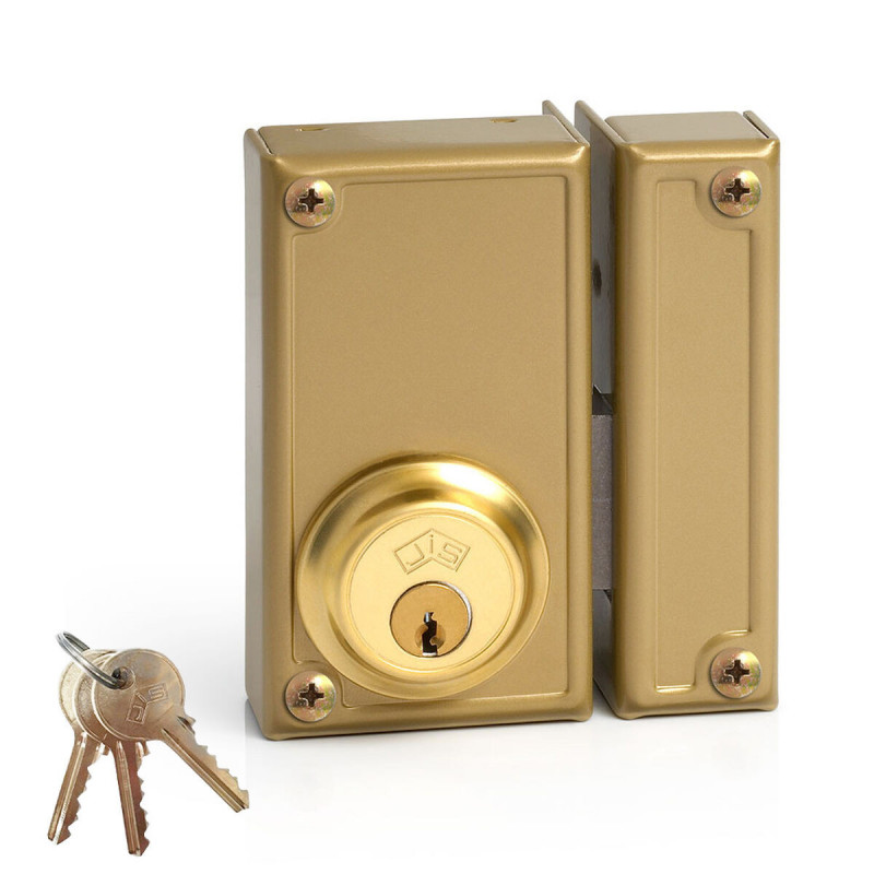 Bolt lock Jis 33-6d Golden Right 60 mm Metal To put on top of