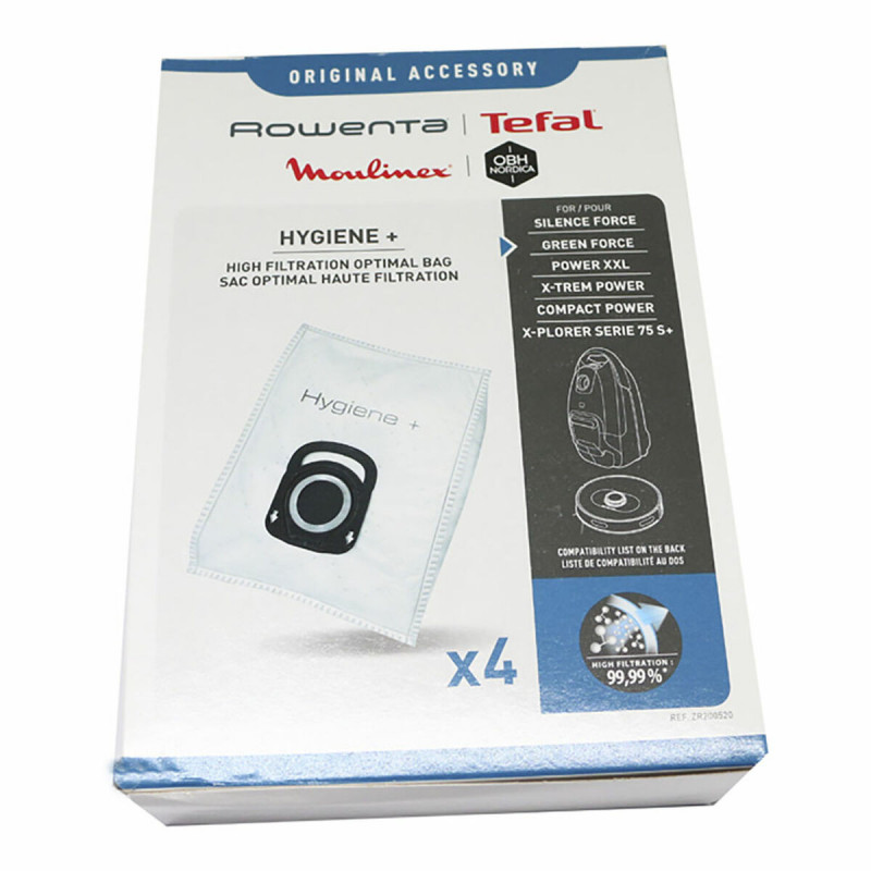 Bolsa Sobresselente para Aspirador Sil.ex Rowenta, Tefal Hygiene + 19,5 x 27,5 cm (5 Unidades)