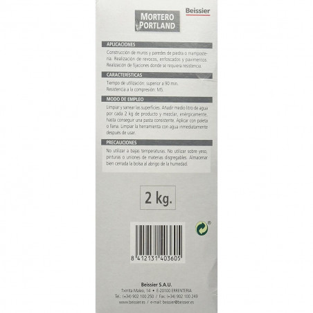 Mortero de obra Beissier 70303-001 Portland
