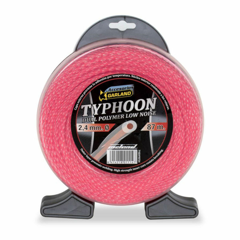 Fio para corte Garland Typhoon 71024Y8724 87 m 2,4 mm dupla camada