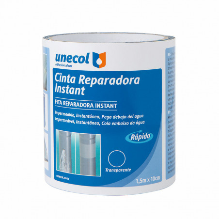 Cinta Reparación Cubiertas Unecol Instant A7711 Transparente