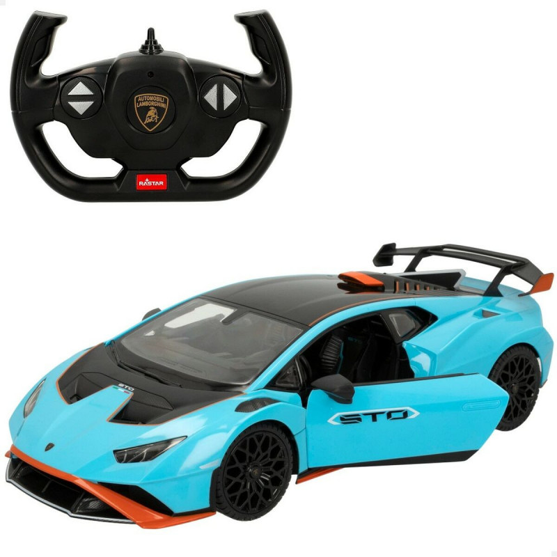 Macchinina Radiocomandata Lamborghini Huracán STO Azzurro 1:14 (2 Unità)